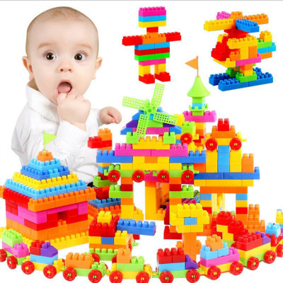 SATSUN ENTERPRISE Activity Fun and Learning Train Blocks for Kids, Building Blocks for Kids 60pcs(Multicolor)