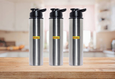 NK-STORE 1000 ml Steel Sipper(Pack of 3, Silver)