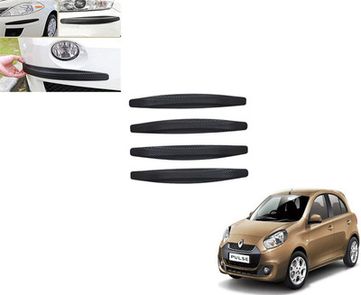 DING-DONG Rubber Car Bumper Guard(Black, Pack of 4, Renault, Pulse)
