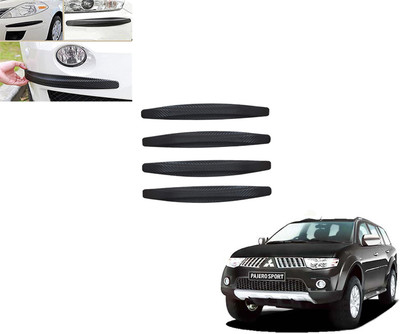 DING-DONG Rubber Car Bumper Guard(Black, Pack of 4, Mitsubishi, Pajero)