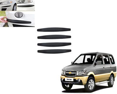 DING-DONG Rubber Car Bumper Guard(Black, Pack of 4, Chevrolet, Tavera)