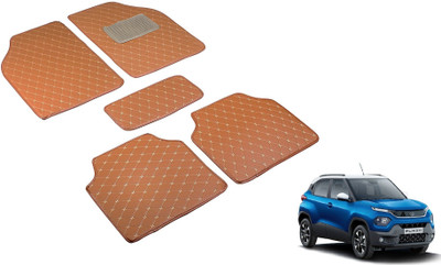Auto Hub Leatherite Standard Mat For  Tata Universal For Car(Brown)