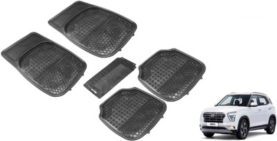 Auto Hub Rubber Standard Mat For  Hyundai Creta(Black)