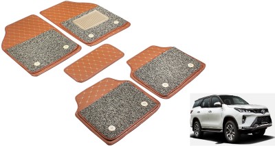 Auto Hub Leatherite 7D Mat For  Toyota Universal For Car(Brown)