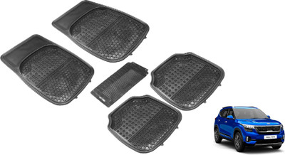 Auto Hub Rubber Standard Mat For  Kia Seltos(Black)