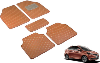 Auto Hub Leatherite Standard Mat For  Tata Tigor(Brown)