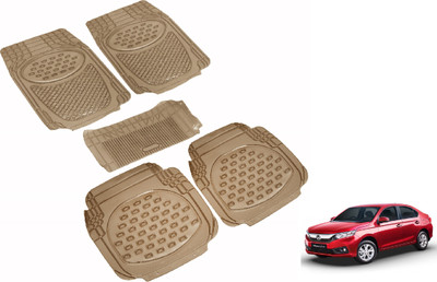 Auto Hub Rubber Standard Mat For  Honda Amaze(Beige)