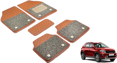 Auto Hub Leatherite 7D Mat For  Kia Sonet(Brown)