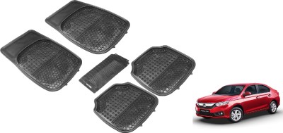 Auto Hub Rubber Standard Mat For  Honda Amaze(Black)