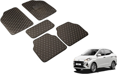 Auto Hub Leatherite Standard Mat For  Hyundai Aura(Black)