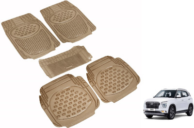 Auto Hub Rubber Standard Mat For  Hyundai Creta(Beige)