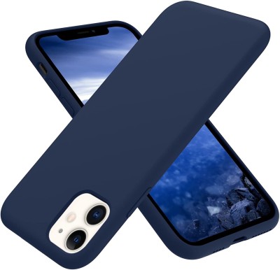Loxxo Back Cover for iPhone 11 (6.1 Inch), Liquid Silicon Case With Microfiber Lining(Blue, Shock Proof, Silicon, Pack of: 1)