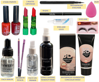 INWISH NEW MAKEUP COMBO SET PACK OF 14 W-6(14 Items in the set)