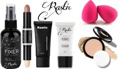 huemic REVOLUTIONARY MAKEUP 3D BALM STICK & FACE POWDER COMPACT WITH FACE MAKEUP COMBO(7 Items in the set)