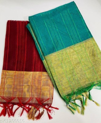 VARYAA Cotton Silk Woven Women Dupatta