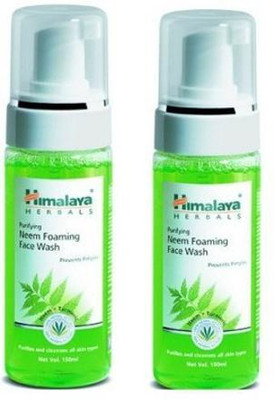 HIMALAYA Herbas Purifying Neem Foaming  (Pack of 2) Face Wash(300 ml)