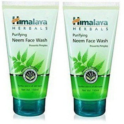 HIMALAYA Pack of 2 Purifying Neem  (150 ML) Face Wash(150 ml)