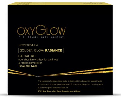 OXYGLOW Herbals Golden Gold Radiance Facial Kit 165 Gm (Pack of 1)(163 g)
