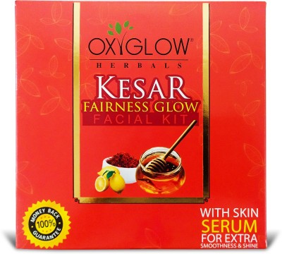 OXYGLOW Herbals Kesar Fairness Glow Facial Kit 165 Gm (Pack of 1)(165 g)