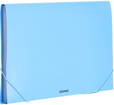 SHINING ZON Expandable File Folder Document File(Set Of 2, Blue)