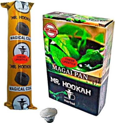 CHESS Lifestyle Mr.hookah magai paan flavour (1x10) disk charcoal 2 foil paper Magai paan Hookah Flavor(50 g, Pack of 2)