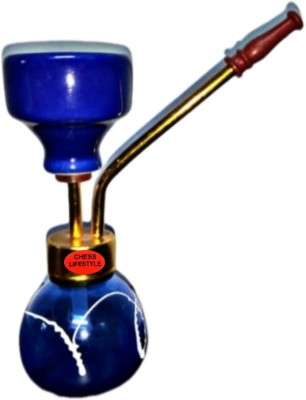 CHESS Lifestyle glass iron hookah blue 6 inch Glass Hookah(Blue)