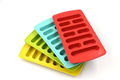 RUDRAELEVEN Fancy Ice Tray (Pack Of 4) Multicolor Plastic Ice Cube Tray(Pack of4)
