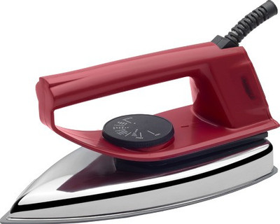 USHA EI 4175-M Metal Bottom Non-Stick Coated 750 W Dry Iron(Red)