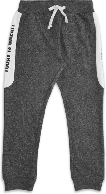 Pantaloons Junior Track Pant For Boys(Grey, Pack of 1)