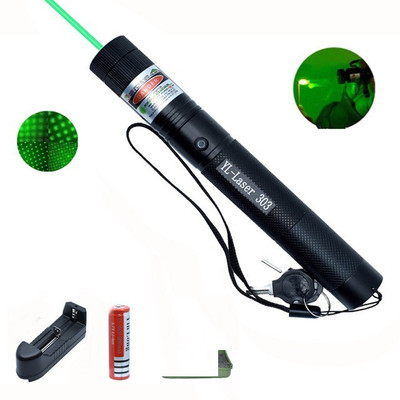 XTRDT 5mw High Power Device Green Laser Sight USB Charge Pointer Light Laser Pen(650 nm, green)