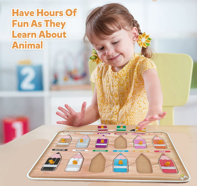 SHALAFI Puzzle game Color Educational Toys Pencil Shape Jigsaw Puzzle board Blocks(Multicolor)