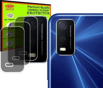 DAFFIN Back Camera Lens Glass Protector for VIVO Y3S(Pack of: 3)