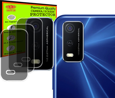 DAFFIN Back Camera Lens Glass Protector for VIVO Y3S(Pack of: 3)