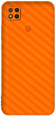Orgic India Redmi 9 Mobile Skin(Carbon Orange)