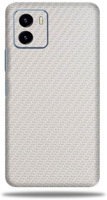 OggyBaba Vivo Y15s, Carbon Fiber White Mobile Skin(White)