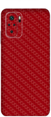Orgic India Redmi Note 10 Mobile Skin(Carbon Red)