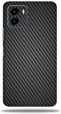 OggyBaba Vivo Y15s, Carbon Fiber Black Mobile Skin(Black)