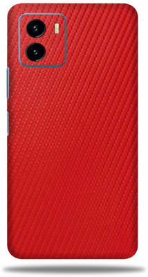 OggyBaba Vivo Y15s, Carbon Fiber Red Mobile Skin(Red)