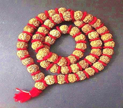 Shiva Tears Beads Wood Chain Set