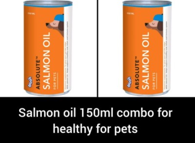 Drools Drools salmon oil 150ml combo for healthy pets Chicken 0.3 kg (2x0.15 kg) Wet Adult, New Born Dog Food