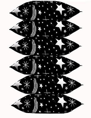 Nandini Microfibre Floral Sleeping Pillow Pack of 6(Black)