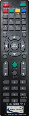 Kishore Traders COMPATIBLE REMOTE CONTROL WESTON LED TV WESTON WN-70, WESTON WN-70A Remote Controller(Black)