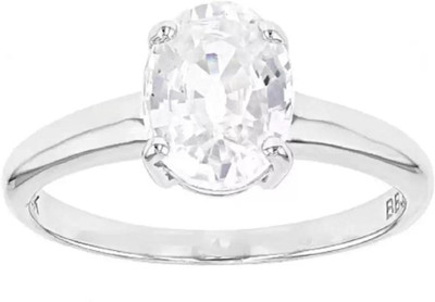 Chopra Gems Zircon Stone Rashi Ratna Ashtadhatu Ring for Astrological Purpose for Men/Women Brass Zircon Silver Plated Ring
