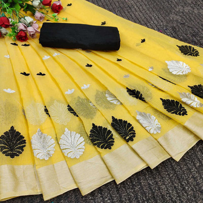 64% OFF on VILLAGIUS Embroidered Bollywood Chanderi Saree(Yellow) 64% OFF on VILLAGIUS Embroidered Bollywood Chanderi Saree(Yellow)