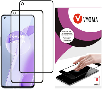 VYOMA Edge To Edge Tempered Glass for OnePlus 9RT 5G(Pack of 2)