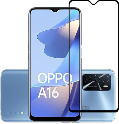Gorilaa Edge To Edge Tempered Glass for Tempered Glass Guard Protector 11D for Oppo A16 (Transparent) Edge to Edge Full Screen Coverage, Pack of 1(Pack of 1)