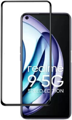 ISAAK Edge To Edge Tempered Glass for Realme 9 5G Speed Edition Edge to Edge, Full Glue, 11D Tempered Glass(Pack of 1)