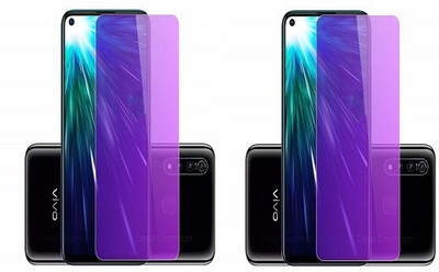 NIMMIKA ENTERPRISES Tempered Glass Guard for Vivo Z1 Pro(Blue light filtering technology | Comprehensive protection | High-quality material)(Pack of 2)