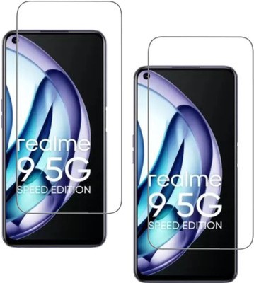 ISAAK Tempered Glass Guard for Realme 9 5G Speed Edition(Pack of 2)
