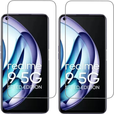 ISAAK Tempered Glass Guard for Realme 9 5G Speed Edition(Pack of 2)